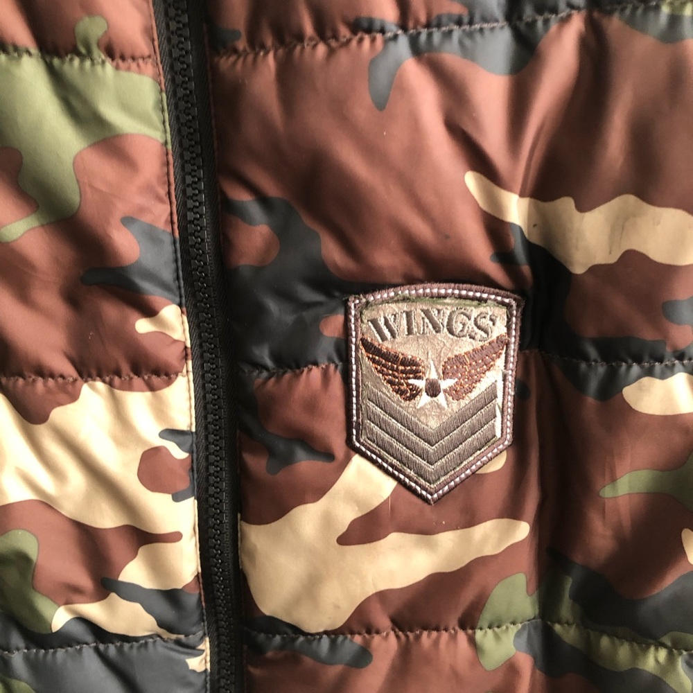 Swiss Tech Vest Puffer Camo Camouflage Wings Patch - Picture 4 of 11